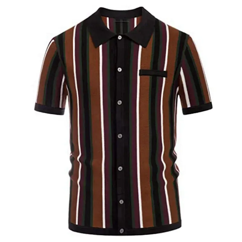 Men Classy stripped polo shirt and stripped button polo shirt