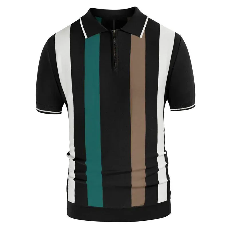 Men Classy stripped polo shirt and stripped button polo shirt