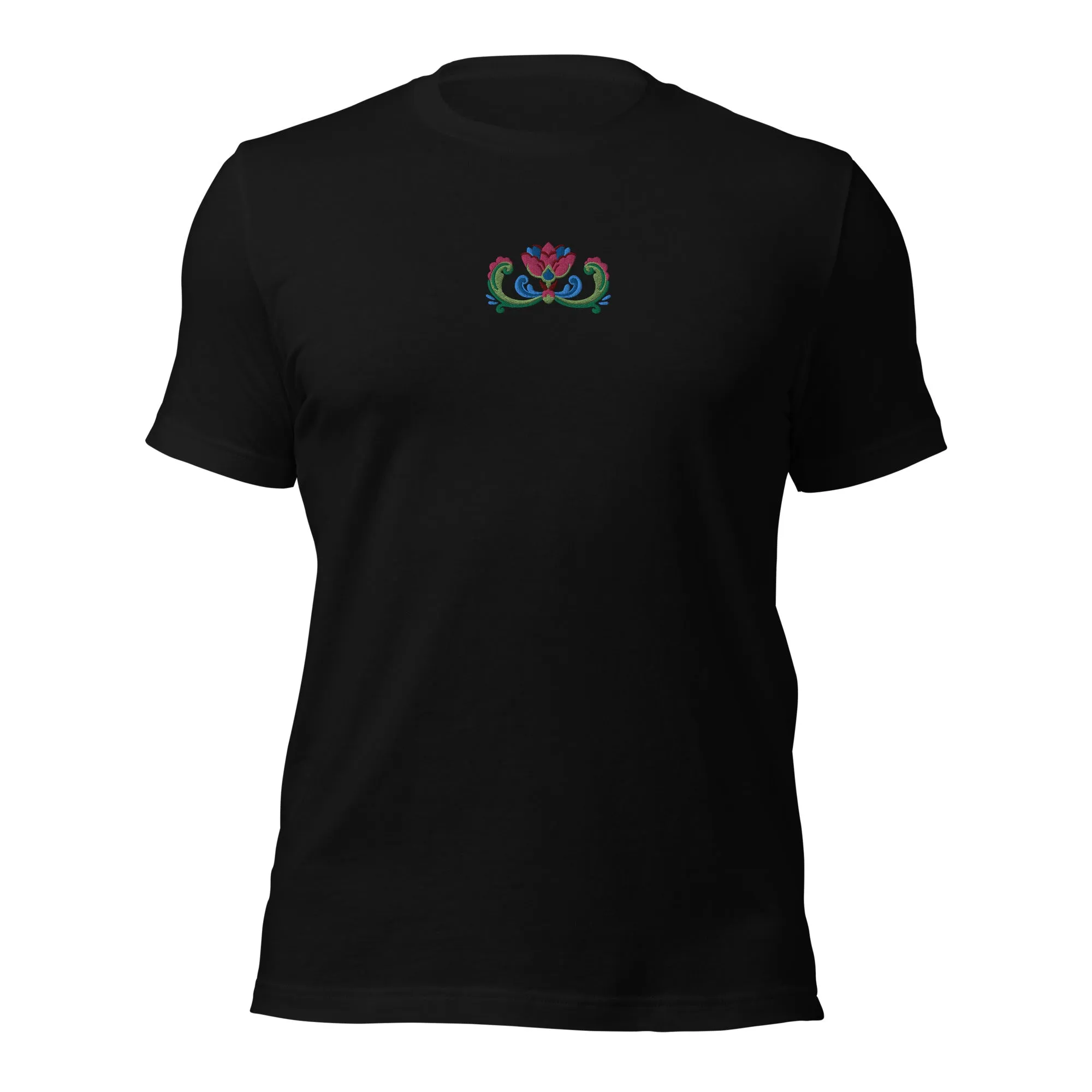Norwegian Rosemaling Embroidered T-Shirt